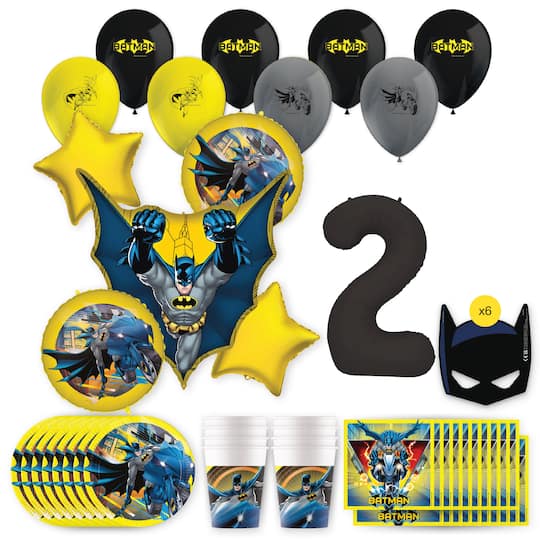 Batman Birthday Party Kit with Number
